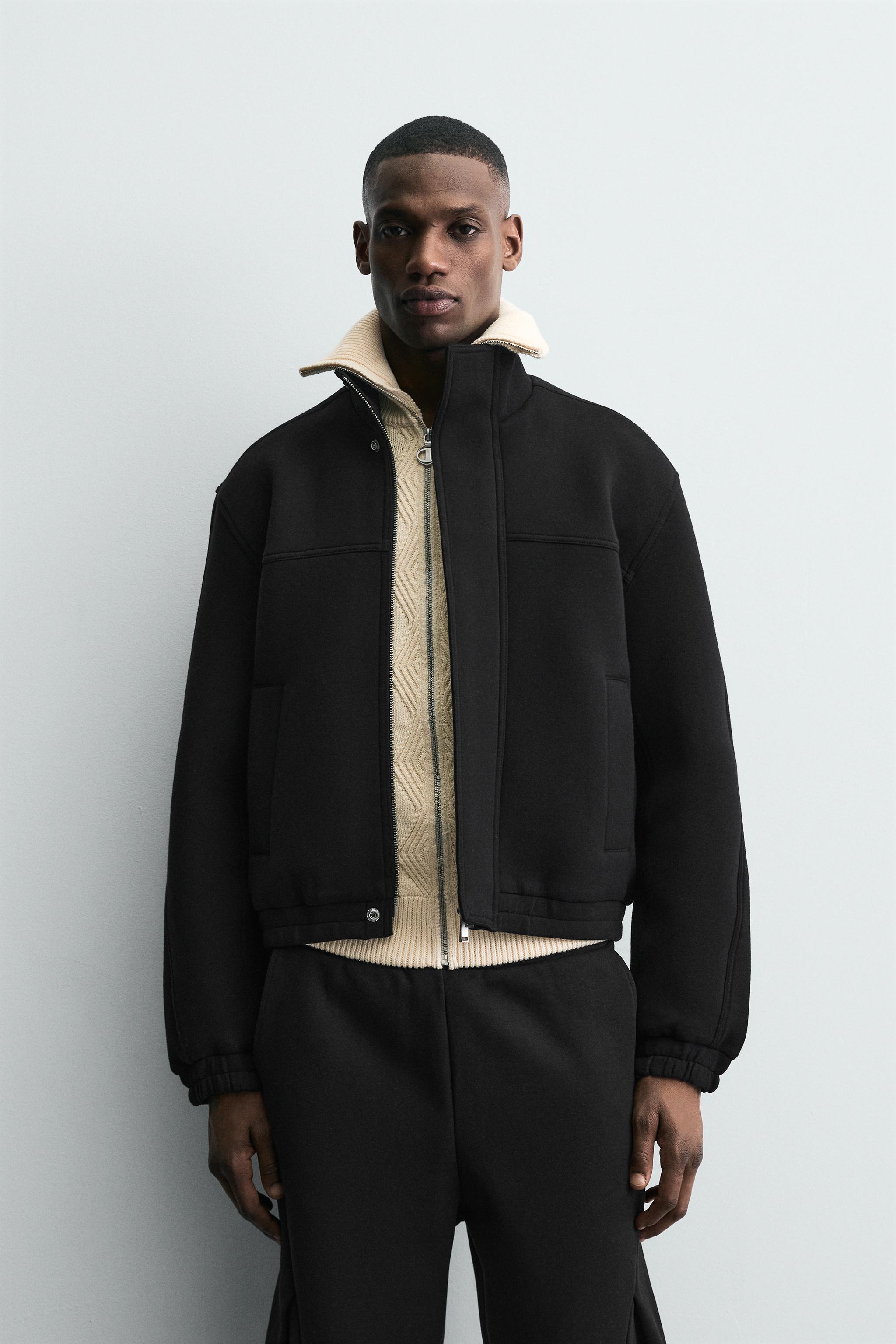 BOXY FIT NEOPRENE EFFECT JACKET